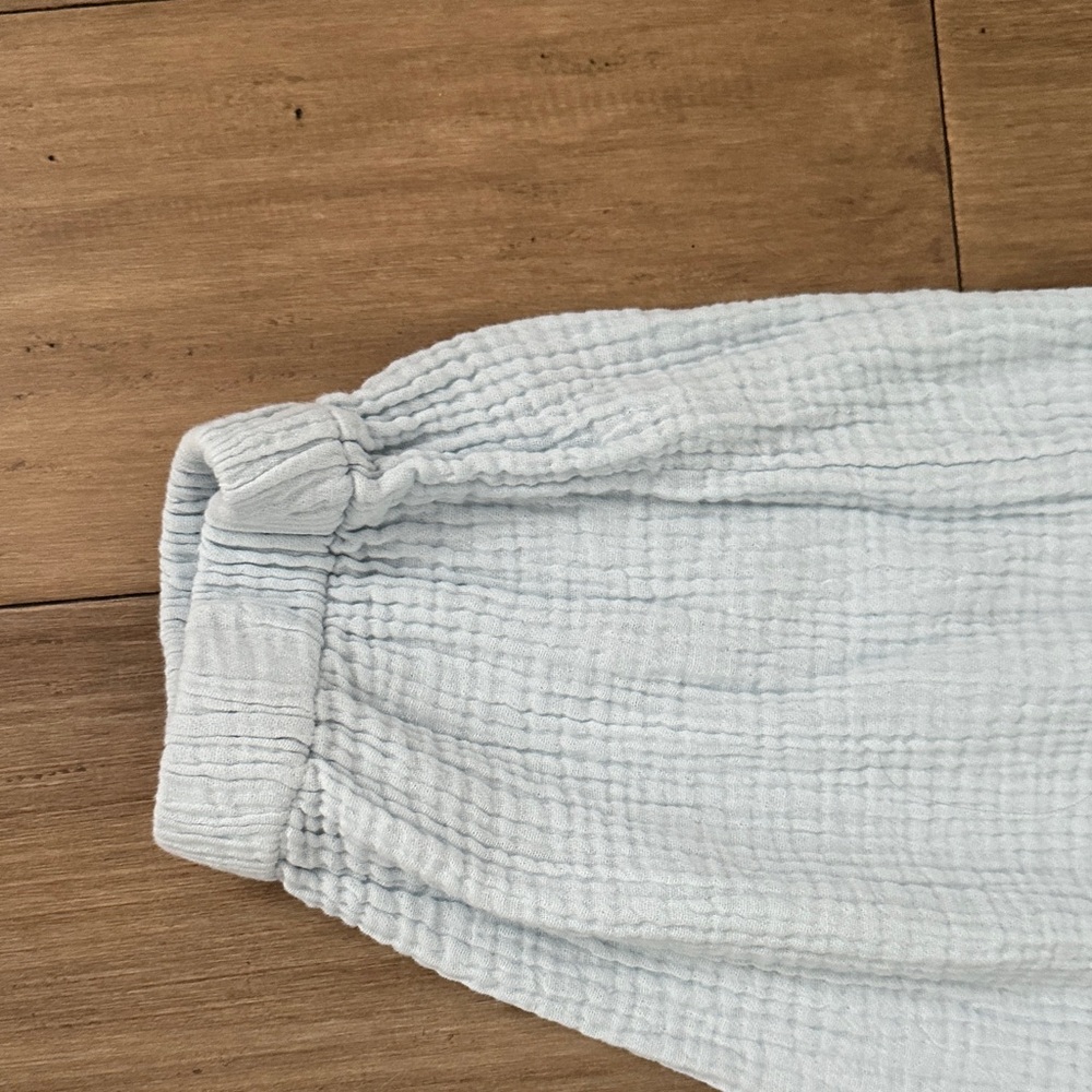 Sundry Light Blue Joggers with Pink and Blue Drawstring - Picture 4 of 5